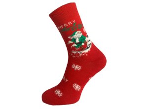 Termo Vánoční bavlněné ponožky SSN vel. 43-46