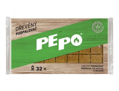 NG 39516 Podpalovač PE-PO dřevěný 32 podpalů 20x175x115