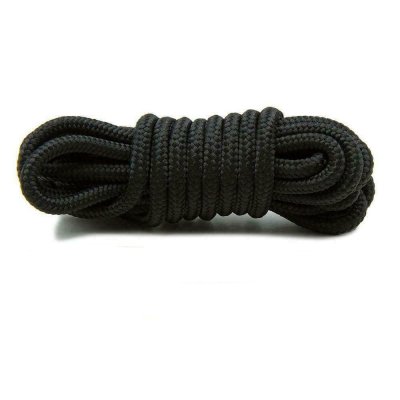 Kulaté tkaničky do bot černé - 130 cm