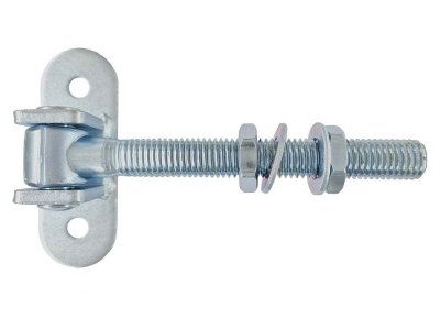 Závěs seřiditelný ovál plotna M18x138mm Bílý zinek