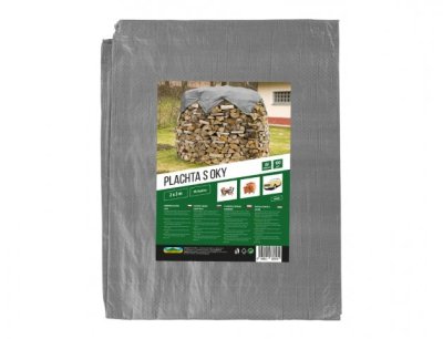 NG 00680 Plachta kašírovaná šedá 2x3m 100g x200x300