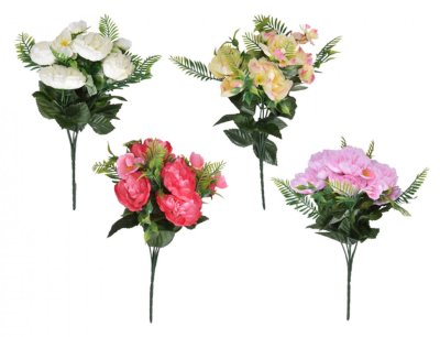 NG 31354xx Květina PIVOŇKA LÉTO X6 6květů 34cm 70x180x340