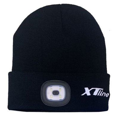 XTLINE Čepice se svítilnou s logem XTLINE | černá