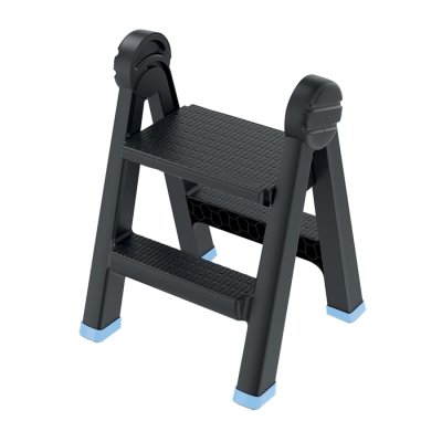 PROSPERPLAST Schůdky černé TITAN LADDER | 470x435x630 mm