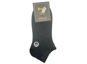 Pánské ponožky bavlněné nízké šedé vel. 40-43