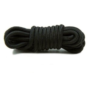 Kulaté tkaničky do bot černé - 110 cm