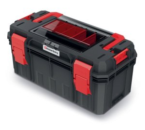 Kufr na nářadí s organizérem, kovové držadlo X BLOCK SOLID 550x280x264