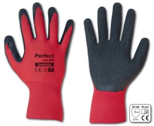 Ochranné latexové rukavice PERFECT GRIP RED, velikost 9