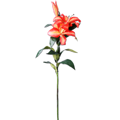 Umělá květina lilie červená 92cm