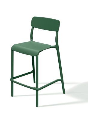 Výsoká barová židle RIMO 520x545x1075 - barva: tmavě zelená