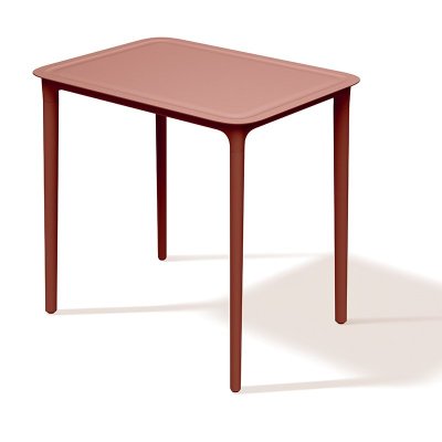 Jídelní obdélníkový stůl RIMO 775x575x745 - barva: pálená cihla