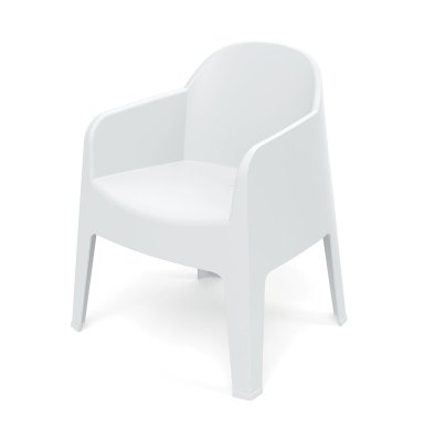 Židle s područkami MILANE 680x600x805 - barva: bílá