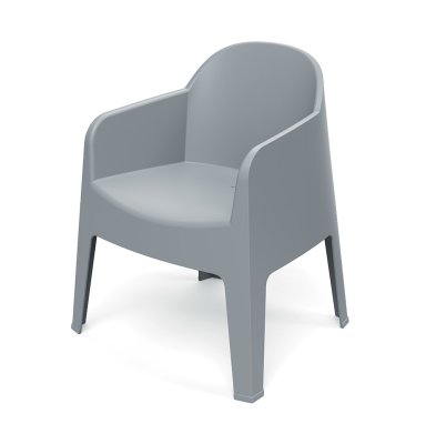 Židle s područkami MILANE 680x600x805 - barva: šedá