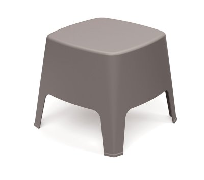 Stolička & odkládací stůl MILANE 485x485x420 - barva: zemitě hnědá