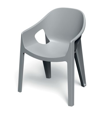 Židle s područkami PREMO 650x560x825 - barva: světle šedá