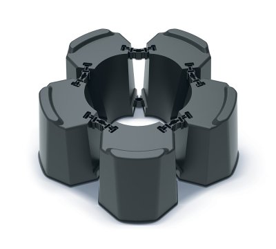 Podstavec pod sud MODULAR BASECAN SET - barva: antracit