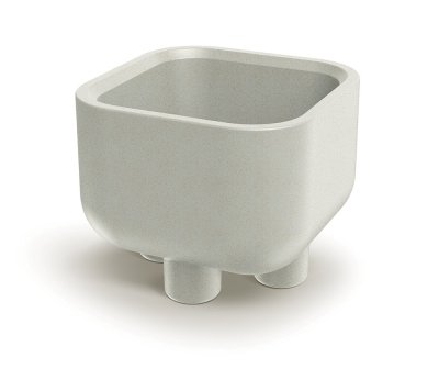 Květináč s nožičkami MOLTA SQUARE 48 cm - barva: písková