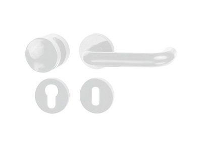 Koridor dveřní s koulí HOLAR -bílé H07