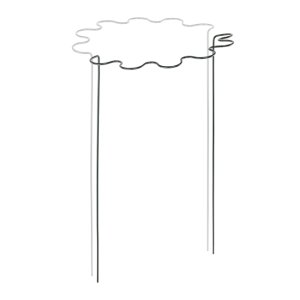 Kruhová podpěra pro rostliny, 1/2 kruhu, průměr 40 cm / výška 70 cm