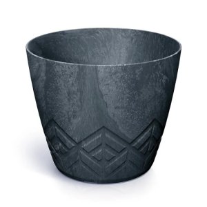 Květináč ARECO BETON EFFECT 29,5 cm - barva: antracit