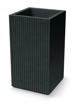Květináč CORO SQUARE HIGH 40 cm - barva: tmavě šedá