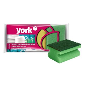 Houbička YORK na nádobí profilovaná 3ks 9x7x4,3cm