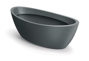 Květináč ARIA OVAL 60 cm - barva: světlý granit