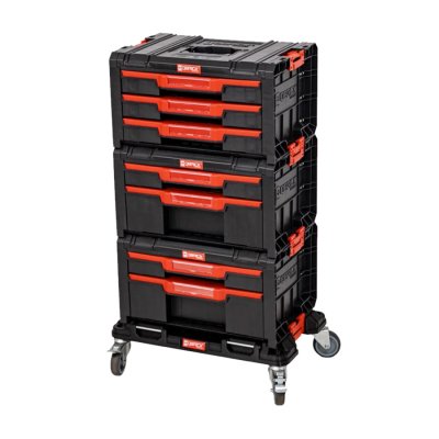 QBRICK Sada plastových boxů na nářadí QBRICK PRO Drawer Workshop SET 1 | 525x345x885 mm