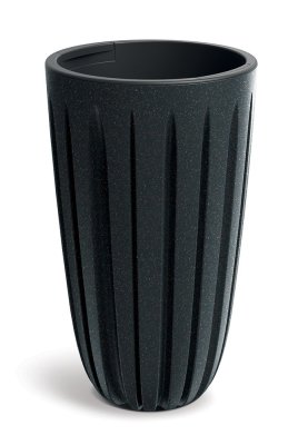 Květináč WARIO ECO WOOD 29 cm - barva: antracit ECO