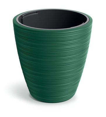 Květináč VENA ROUND 29,9 cm - barva: tmavě zelená