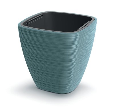 Květináč VENA SQUARE 38,8 cm - barva: skandinávská modrá