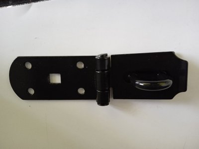 Petlice chalupářská 200x45mmx2mm ČERNÝ LAK