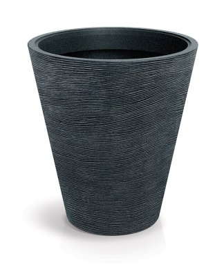 Květináč TUBRA ROUND 80 cm - barva: černý granit