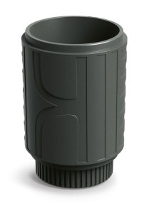 Květináč FOLKA ROUND MIDL 40 cm- barva: tmavě šedá