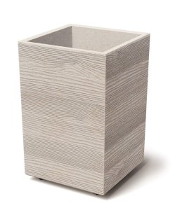 Květináč MADERA SQUARE ECO WOOD 38,5 cm - barva: bílá ECO