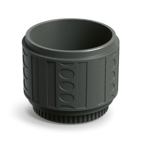 Květináč FOLKA ROUND 40 cm- barva: tmavě šedá