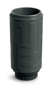 Květináč FOLKA ROUND HIGH 30 cm- barva: tmavě šedá