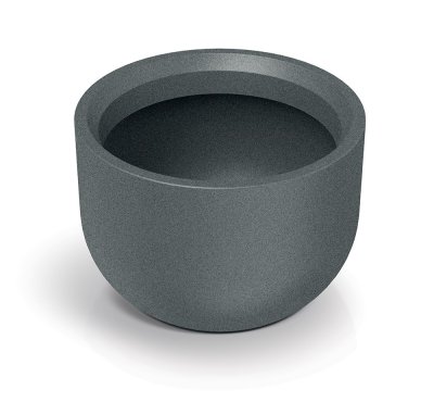 Květináč MOLTA ROUND 48 cm - barva: granitová šedá