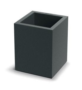 Květináč CUBLA SQUARE MIDL 29 cm - barva: tmavě šedá