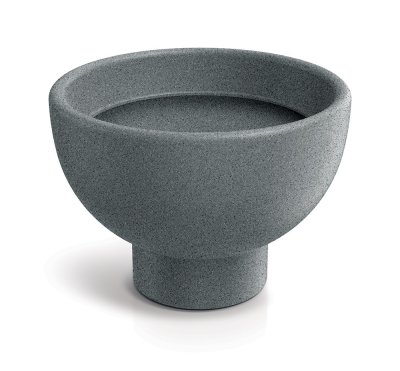 Květináč GANE 30 cm- barva: granitová šedá