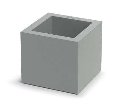 Květináč CUBLA SQUARE 22 cm - barva: betonová šedá