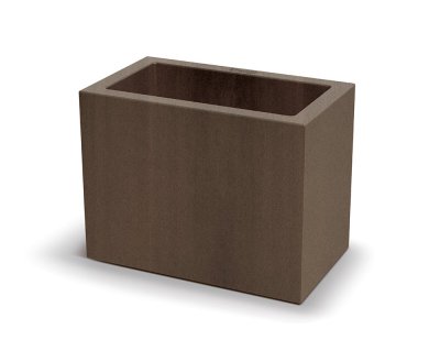 Květináč GENECA CASE 58 cm- barva: rezavě hnědá