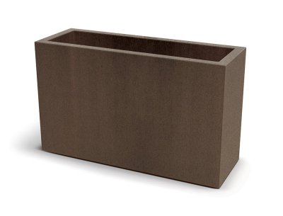 Květináč GENECA CASE MIDL 93 cm- barva: rezavě hnědá