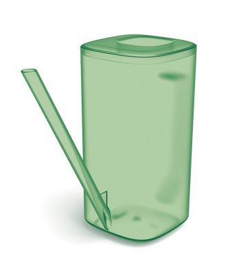 Konvička TUBI 1,6 l - barva: transparentní zelená
