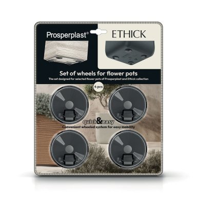 Sada koleček ke květináčům ETHICK - 4 ks