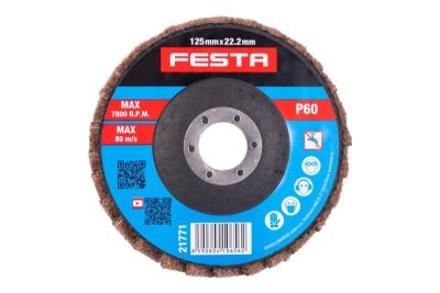 Kotouč brusný korundový lamelový FESTA 125mm/22.2mm P60 HRUBÝ