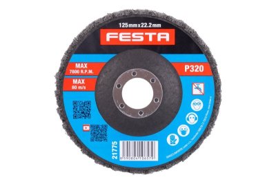 Kotouč brusný karbidový lamelový FESTA 125mm/22.2mm P320 EXTRA JEMNÝ