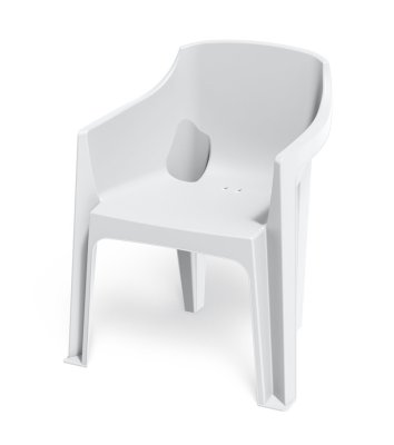 Židle s područkami TURINO 630x555x775 mm - barva: bílá