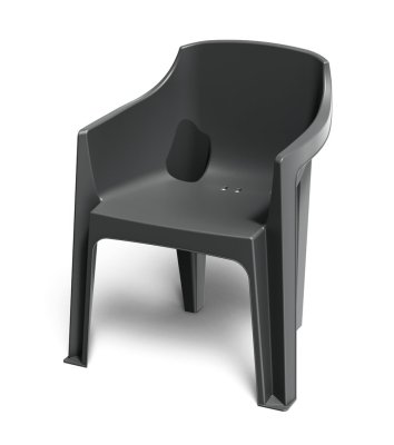 Židle s područkami TURINO 630x555x775 mm - barva: uhelná