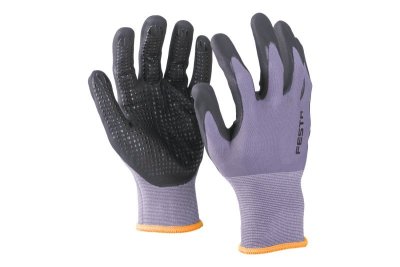 Rukavice máčené nitrilová pěna s tečky vel. 8, CE 388 FESTA